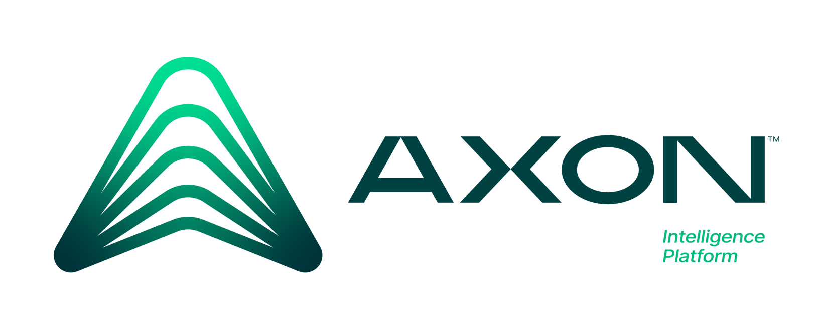 Axon - Horizontal Logo Gradient (Green)