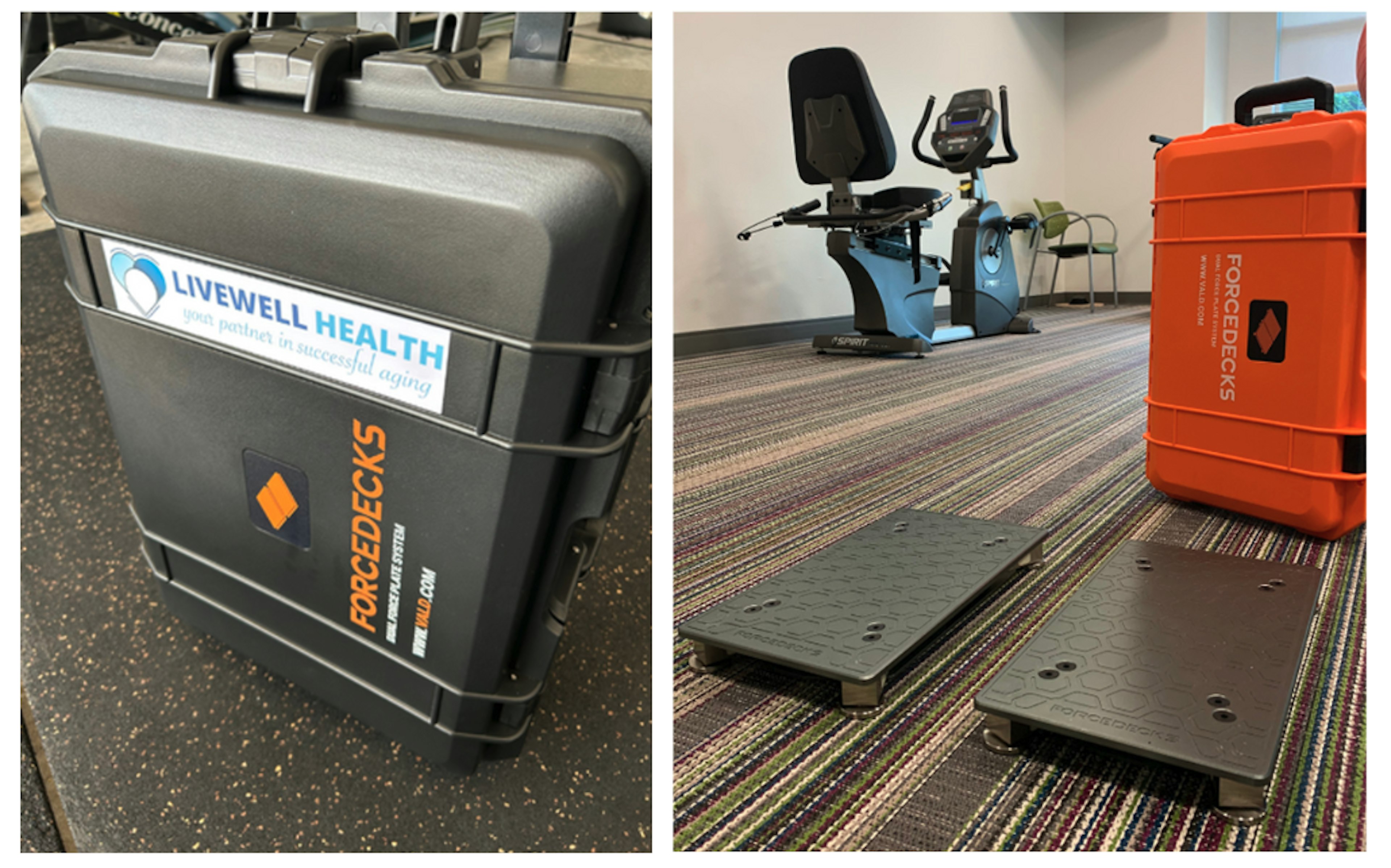 VALD ForceDecks being easily transported around the State of Florida by LiveWell Health's exercise physiologists to test their members.